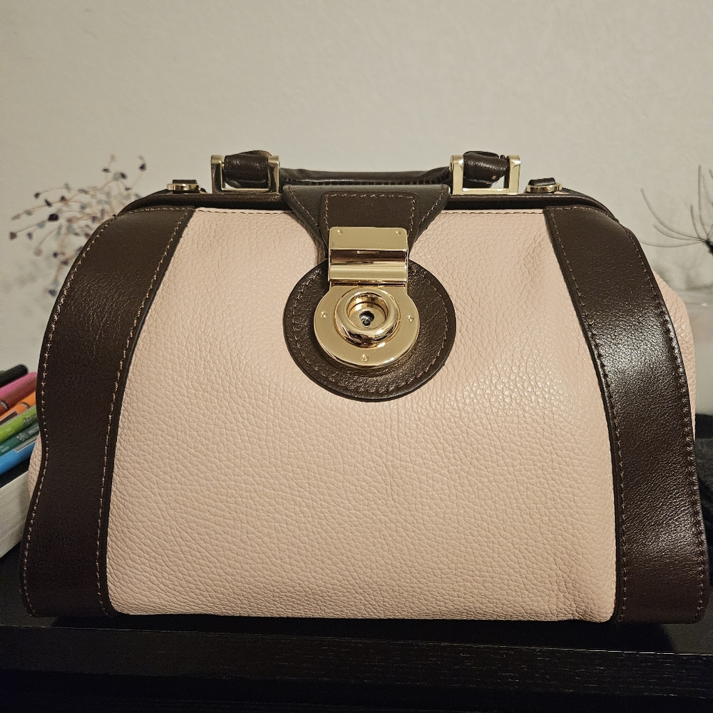 NWT DIVINA FIRENZE LEATHER DOCTOR SATCHEL